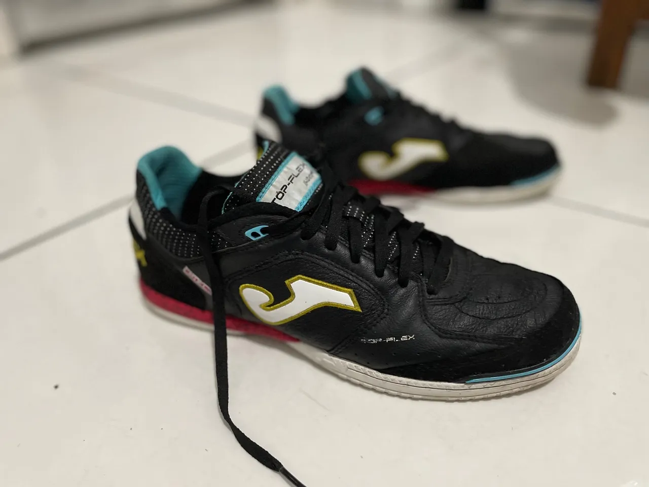 Tênis Joma Top Flex Futsal - Preto e Azul