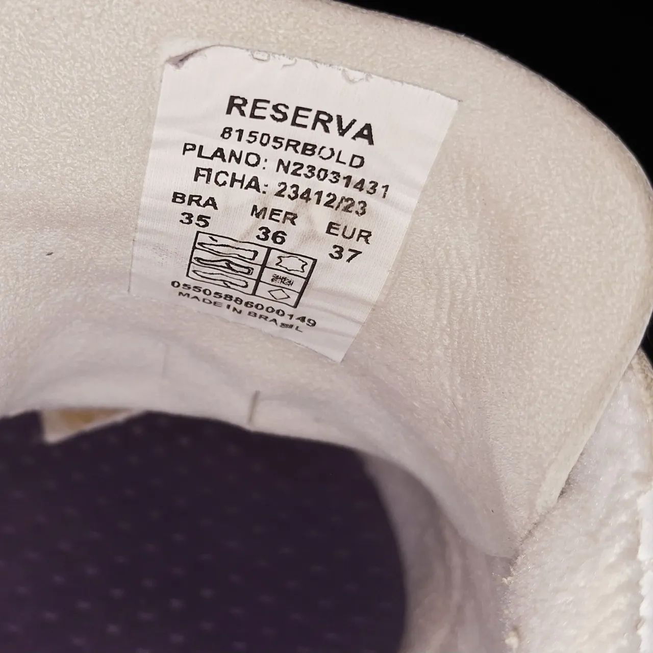 Tênis Reserva Bold Branco (Tam. 35) <br> - Foto 5