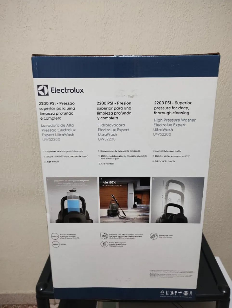 Lavadora De Alta Pressão Electrolux Ultrawash Uws2200 110v Cor Cinza Frequência 60 - Foto 4