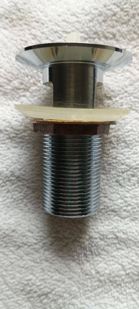 Válvula para lavatório 7/8 c/ ladrão em metal Deca  5unidades - Foto 2