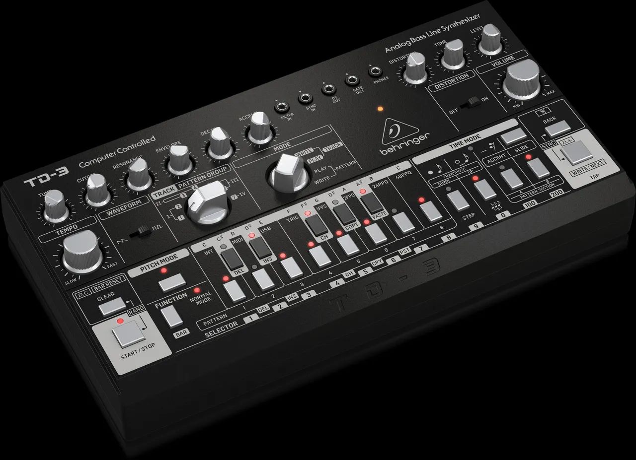 Sintetizador Analógico Behringer TD-3 BK - Foto 4