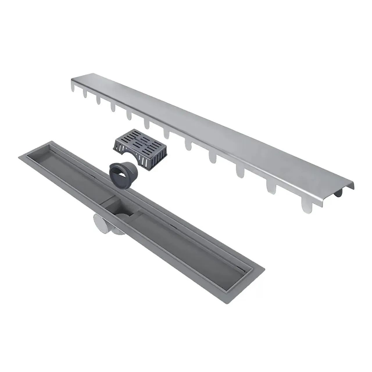 Ralo Linear Elleve Smart Sifonado Tampa Inox 70cm Linear - Foto 3