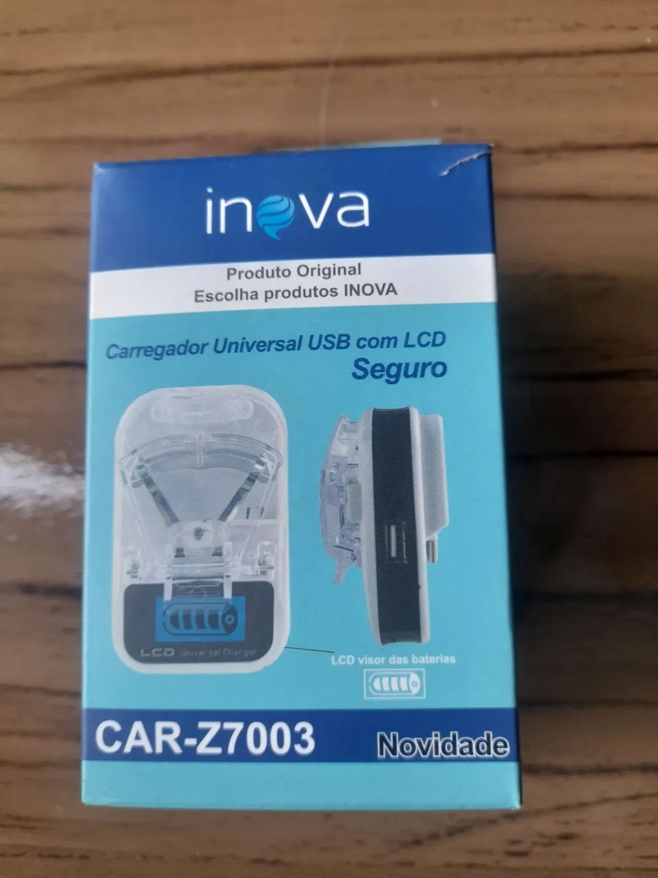 Carregador Universal USB com LCD para Celular - Inova CAR-Z7003