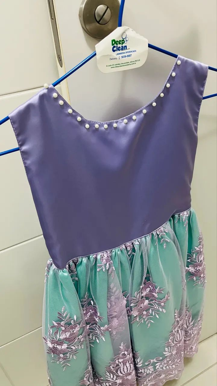 Vestido infantil tamanho 8 - Foto 3