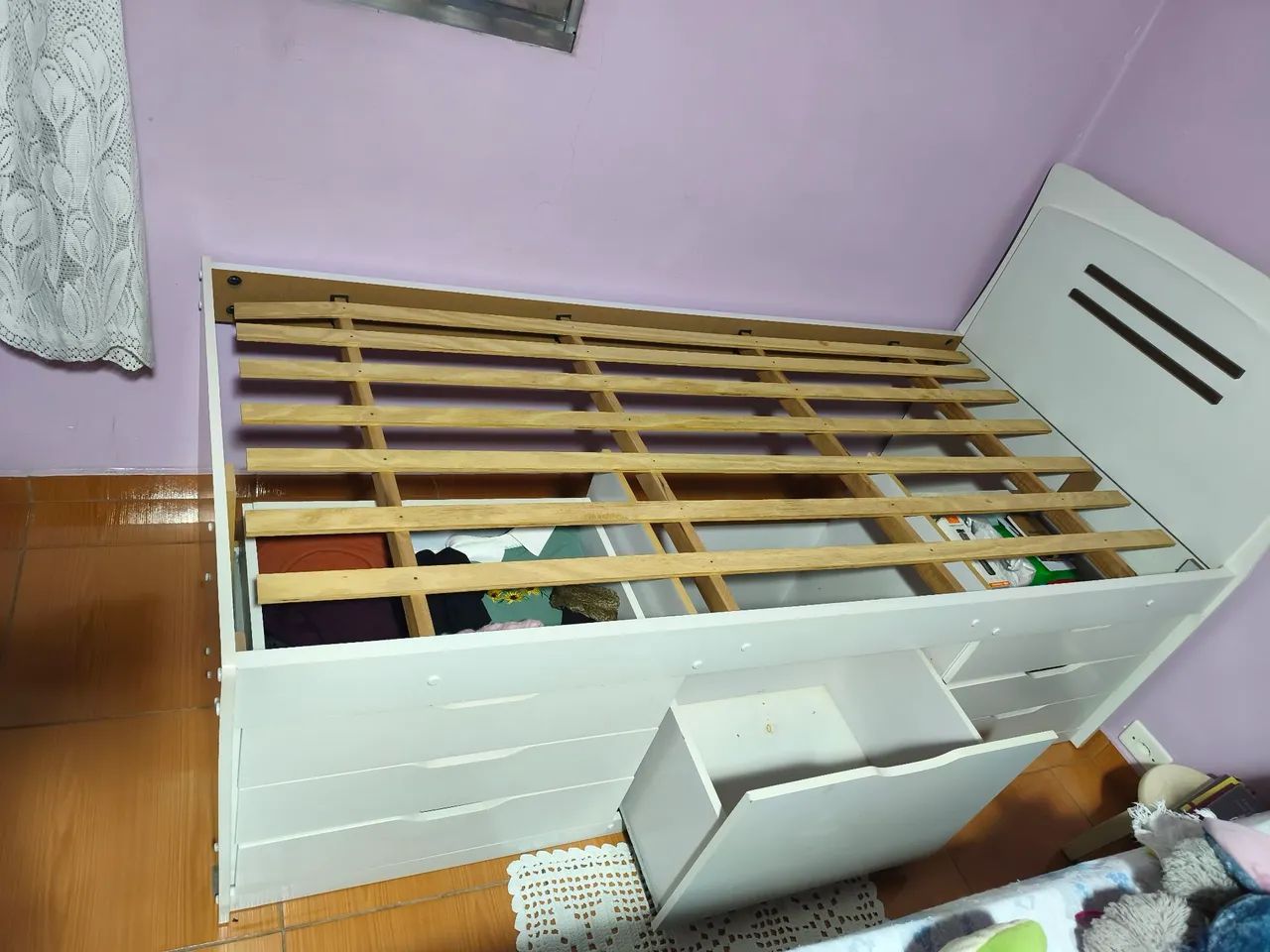 Cama solteiro com 7 gavetas  - Foto 2
