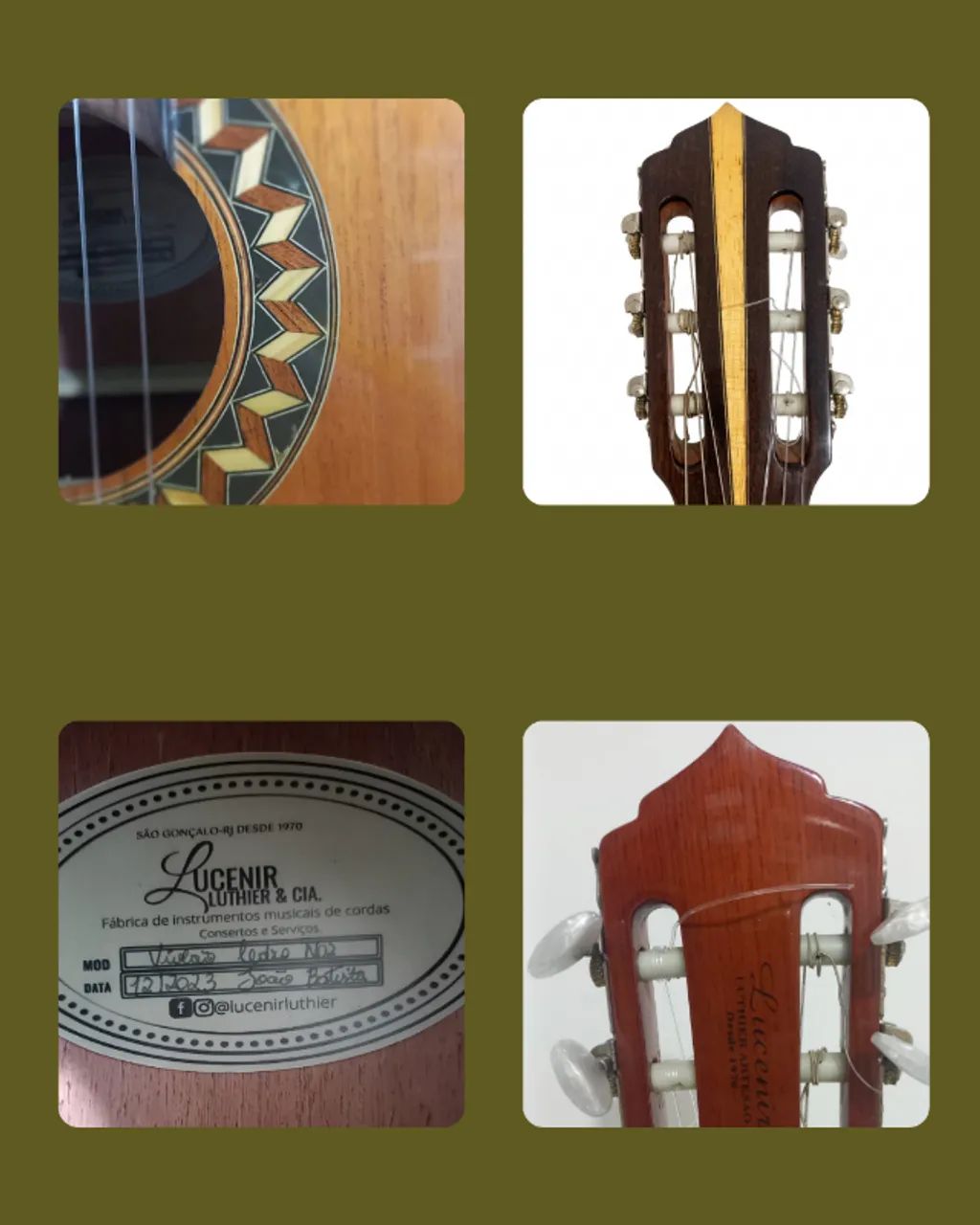 Violão 6 cordas cedro maciço - Lucenir Luthier - Foto 4