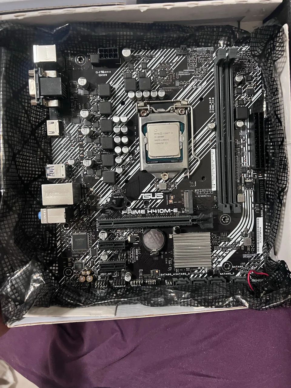 Processador I510400F e placa mãe Asus