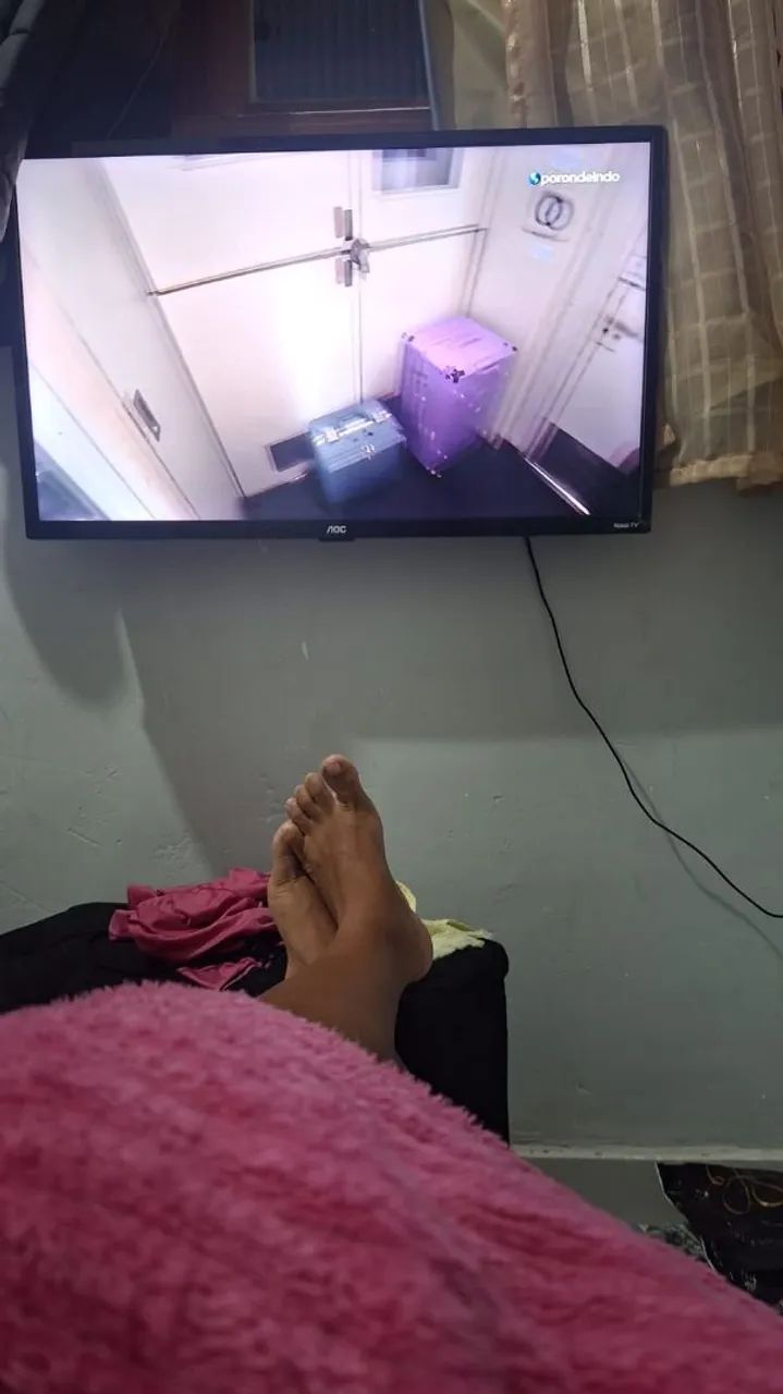 Tv roc tela queimada esmart