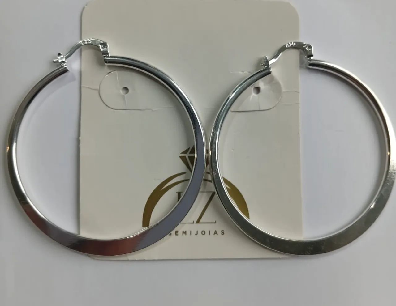 Brinco argola prata 925 7 mm - Foto 4