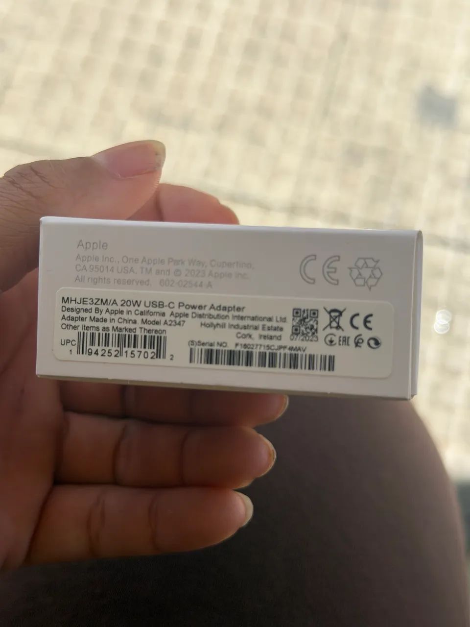 Adaptar para iPhone original 20w 