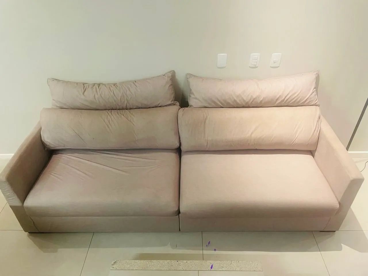 Sofa 4 lugares - cinza - Foto 3