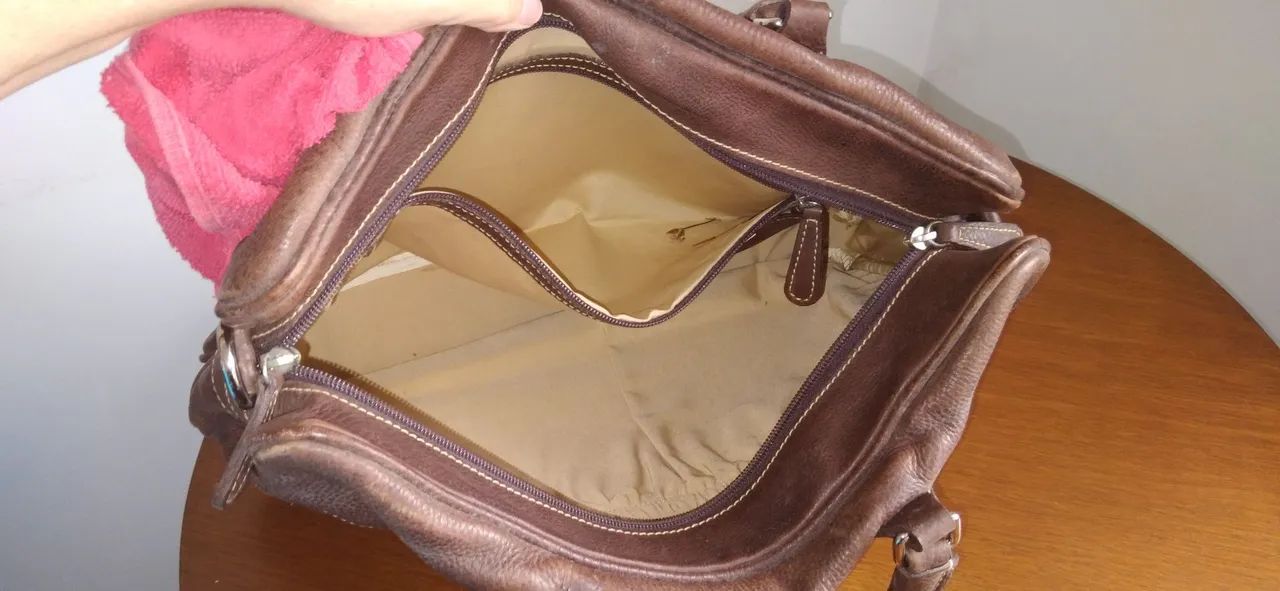 Bolsa de couro legítimo para documentos ou notebook  - Foto 3