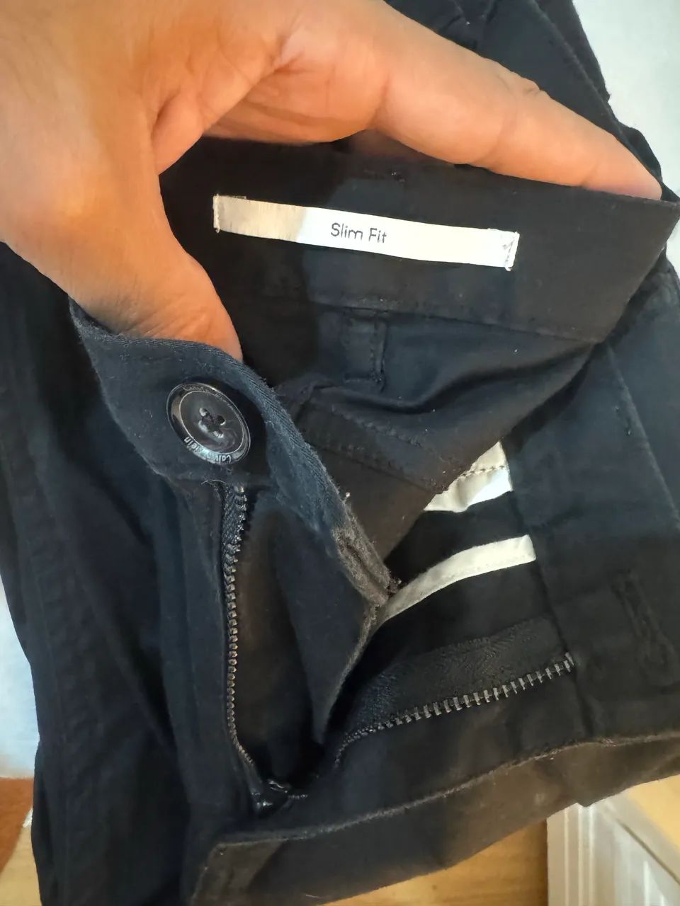 Calça calvin Klein slim fit preta 