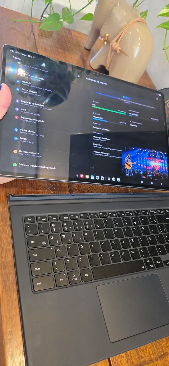 Tablet Samsung S9 ULTRA 512 teclado e pen - Foto 2