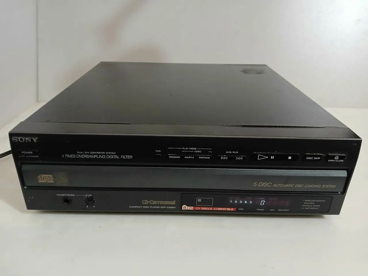 CD Player SONY Carrossel 5cds com defeito 