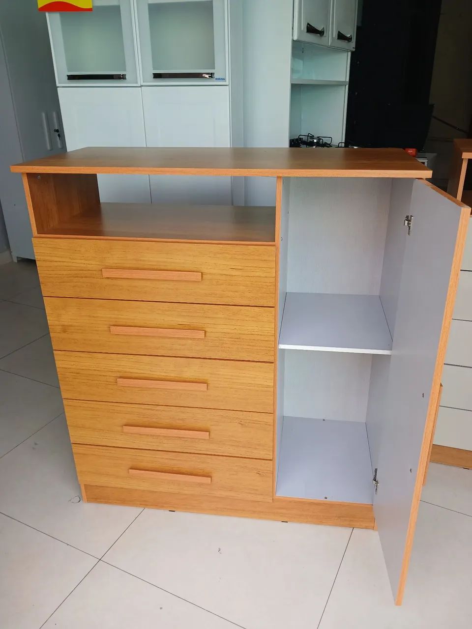 Cômoda Multifuncional Amadeirada - Beleza e Praticidade para o seu quarto! - Foto 4