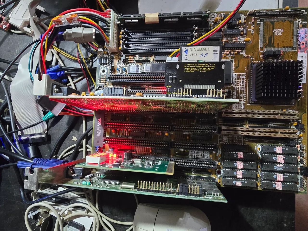 Kit 486 (Placa Mãe + Processador + Memoria) - Foto 4