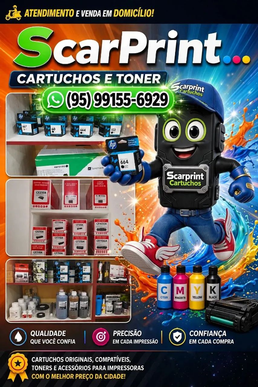 Scarprint venda de tintas toner e cartuchos de impressoras 