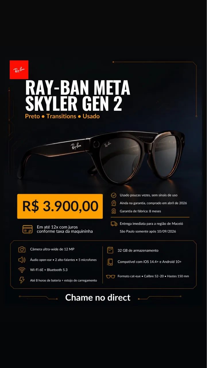 RAY-BAN META SKYLER GEN 2