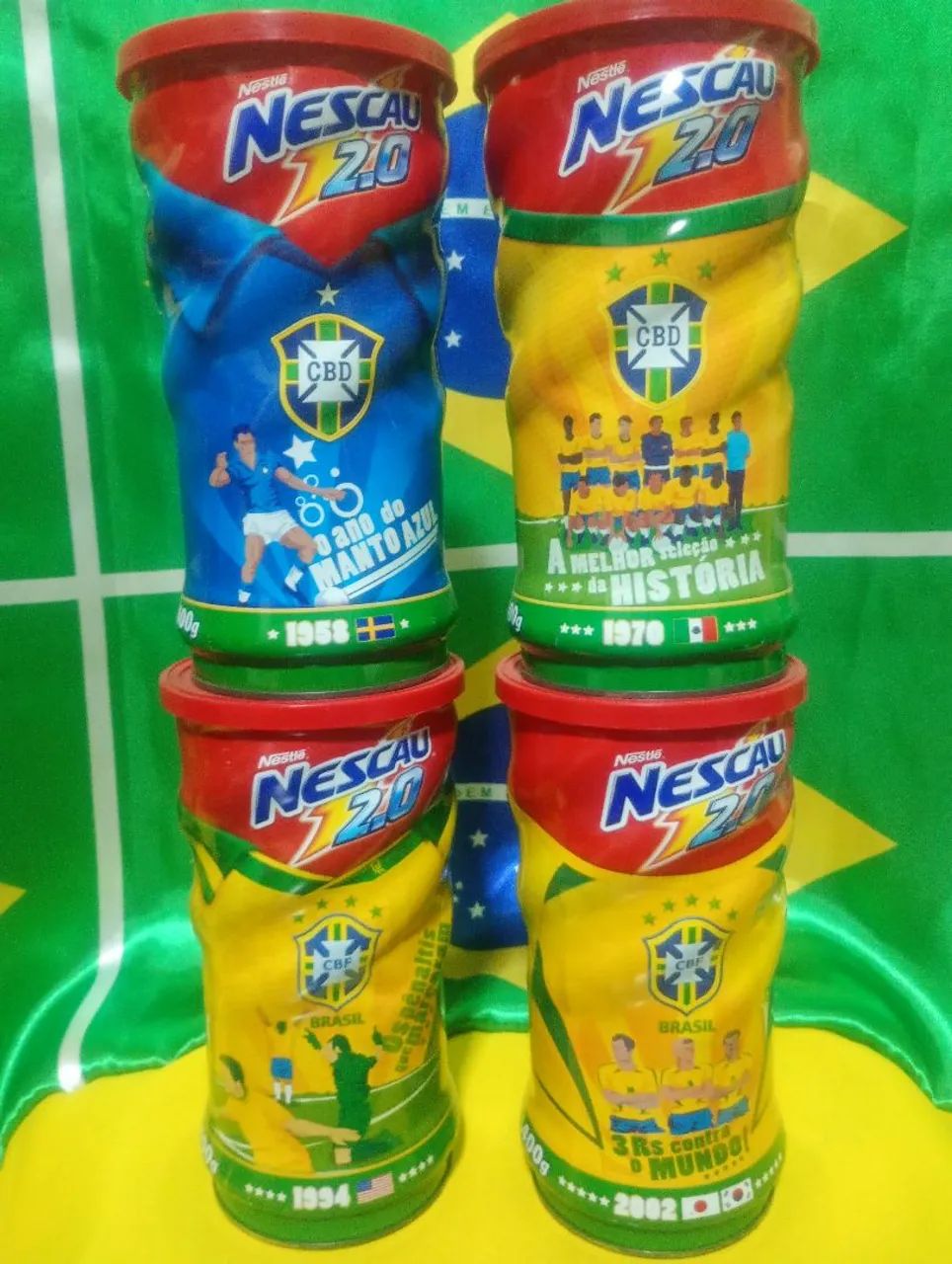 Latas Nescau Copa do Mundo 