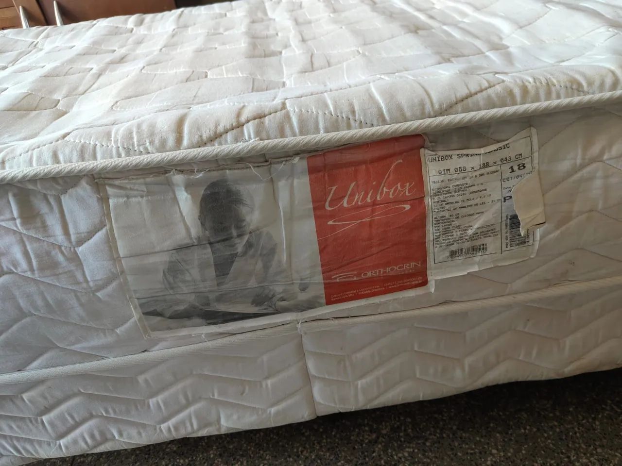 Cama box solteiro com colchão de molas conjugada ((ENTREGO GRATIS)) - Foto 2