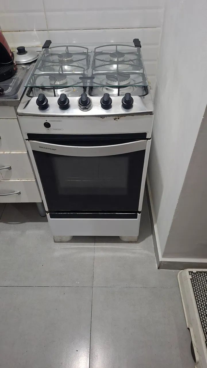 Fogão Brastemp 4 Bocas Branco - Bom Estado e Funcionando Perfeitamente!