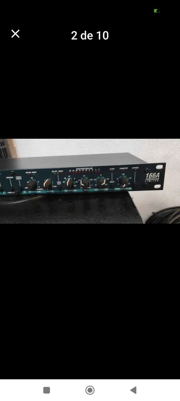 compressor DBX 166A novissimo XLR 110V qualidade imcomparavel dbx - Foto 5