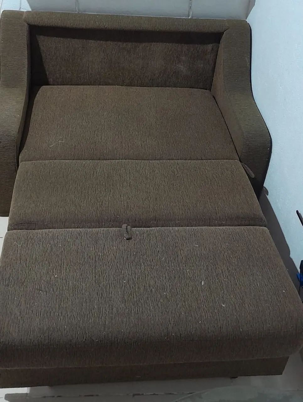 Sofá cama com baú 