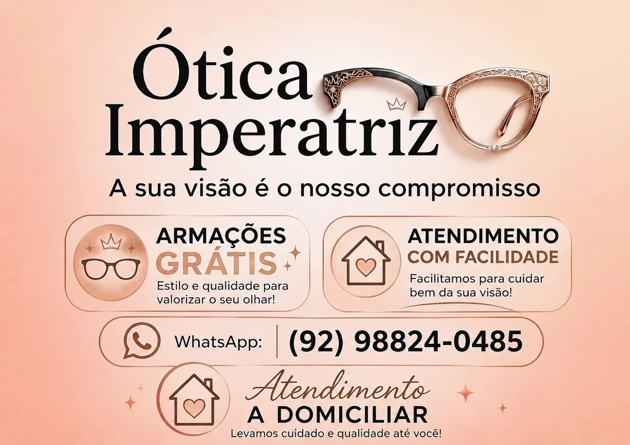 Ótica atendimento a domicílio. 