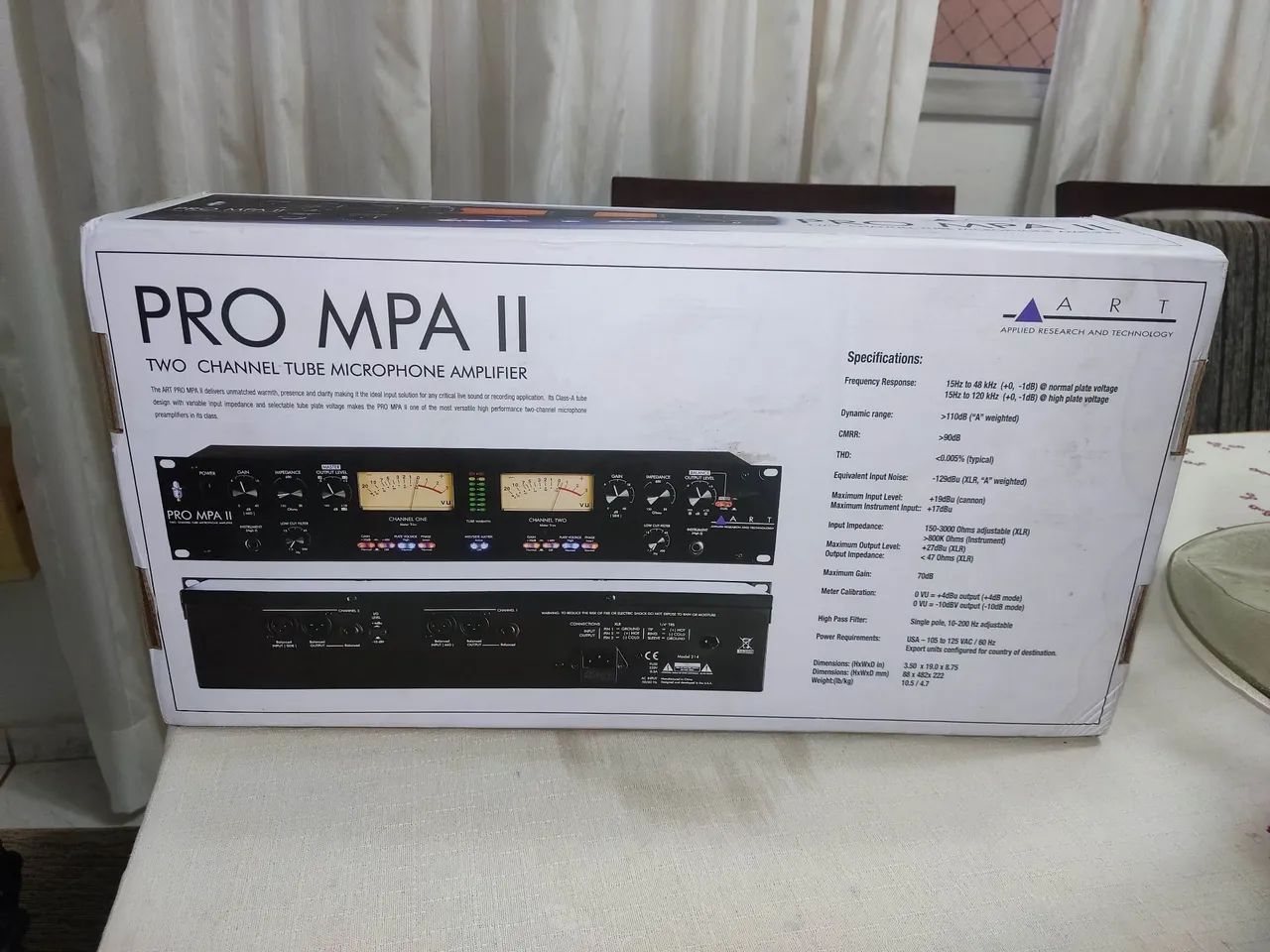 Pré amplificador ART pro mpa II 2 canais simplificação