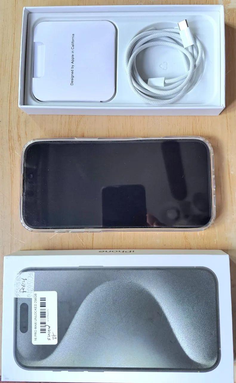 Iphone 16 Promax Preto 256Gb, com capa e película - Foto 2