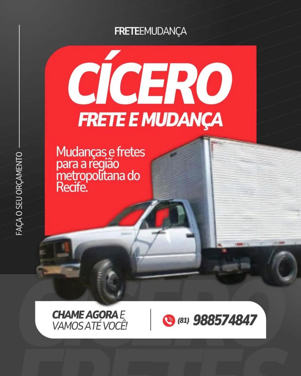 Mudança aqui na várzea 