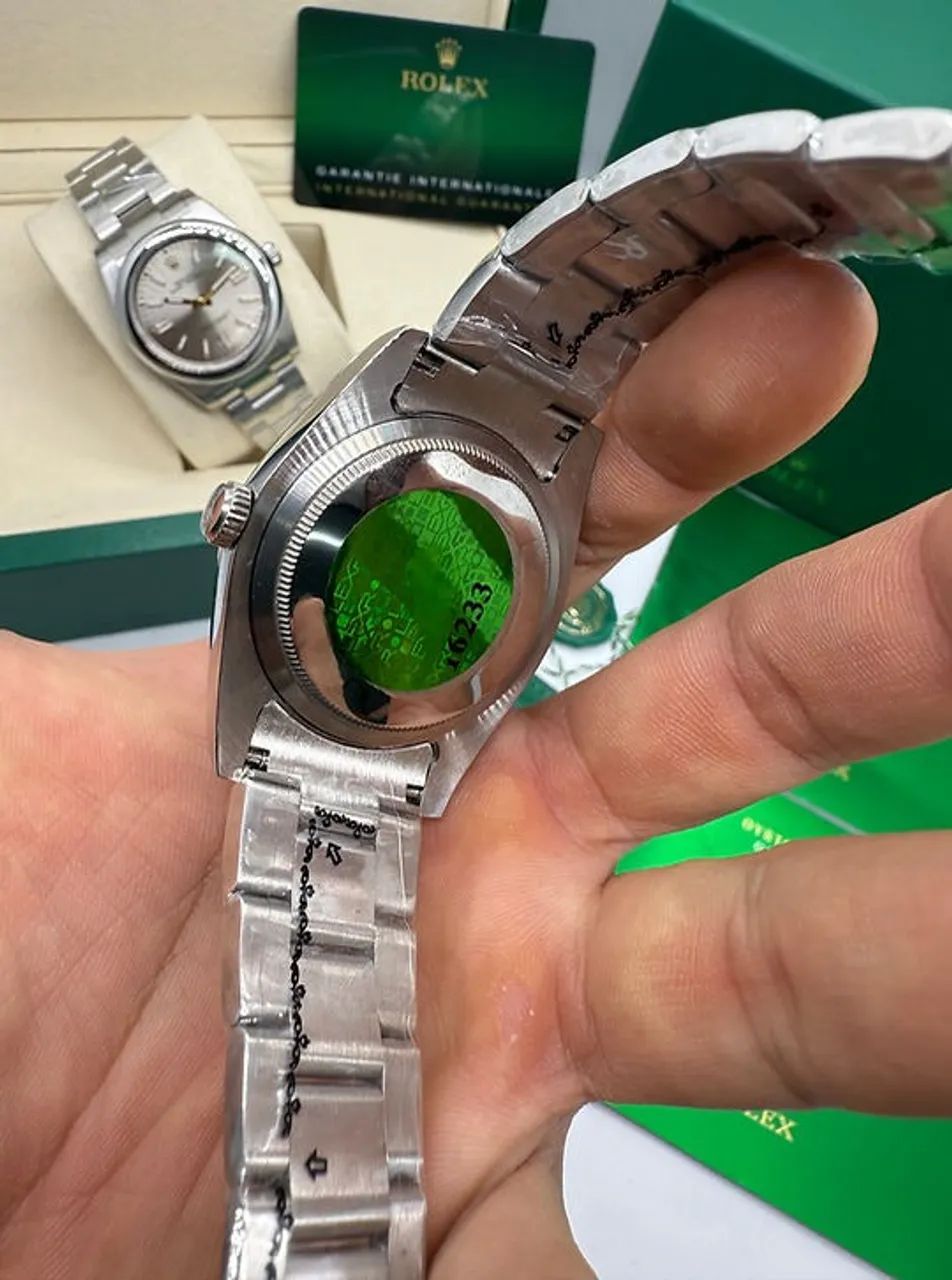 Relógio ROLEX AUTOMÁTICO _ OYSTER PERPETUAL MOSTRADOR VERMELHO  - Foto 4