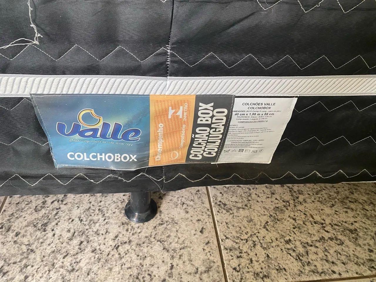 Cama box com colchão e cabeceira solteiro. - Foto 3