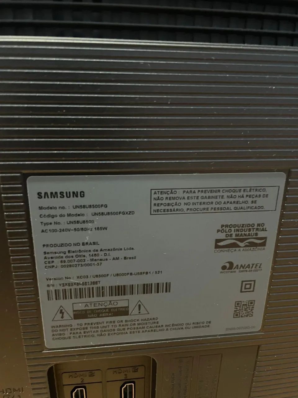 Televisão Samsung Smart 58 polegadas tela quebrada  - Foto 4