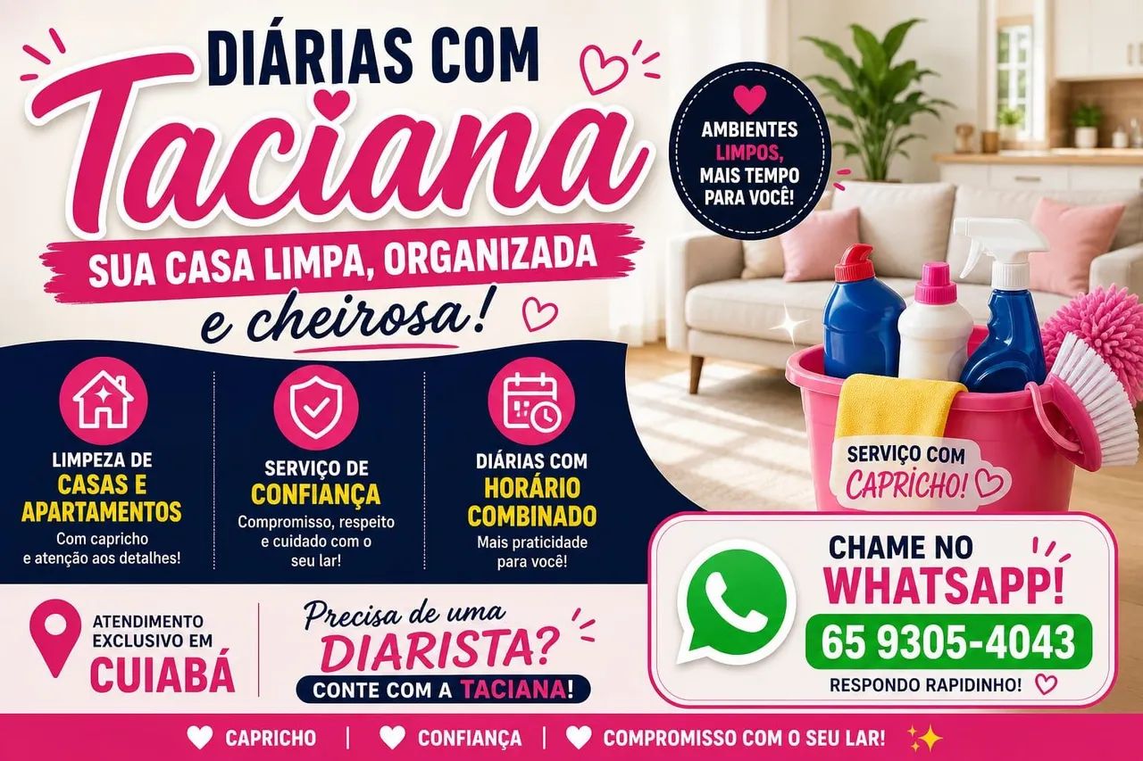  Sou Diarista ( faxineira) 