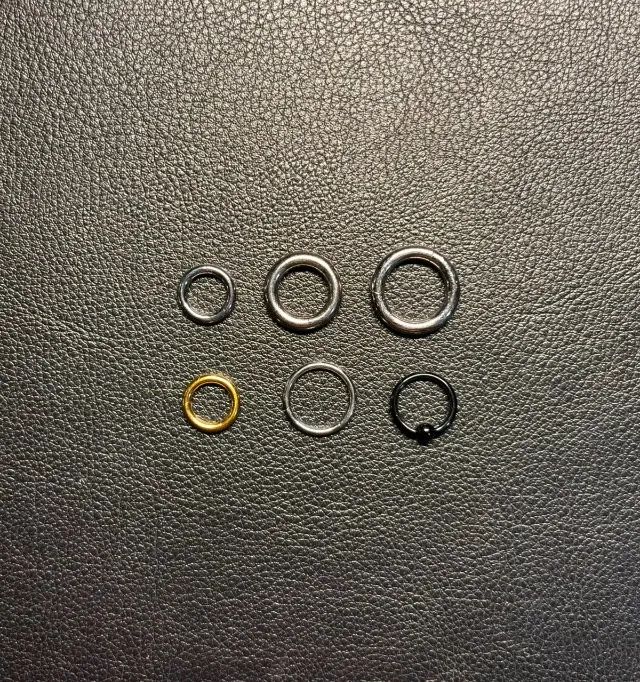 Kit de Piercings Titânio Clicker Diversos Tamanhos - Foto 3