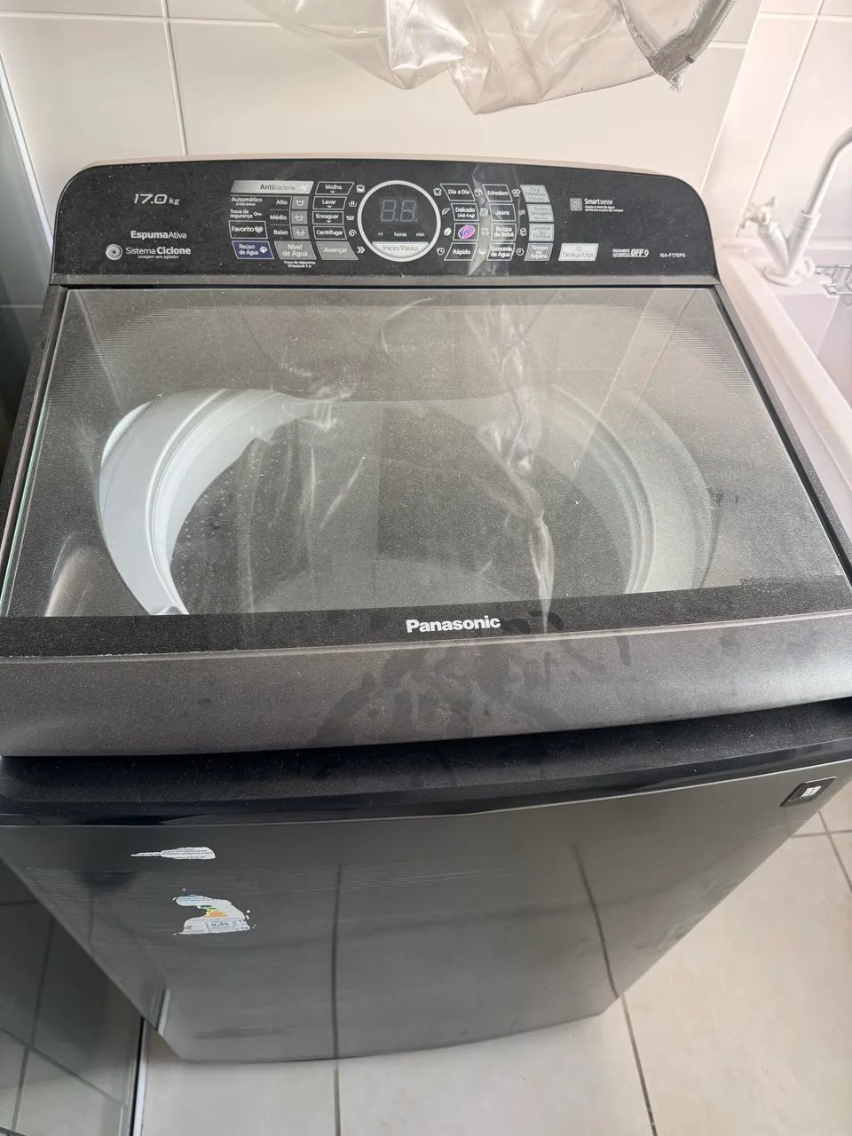 Máquina de lavar roupas 17 kg Panasonic 