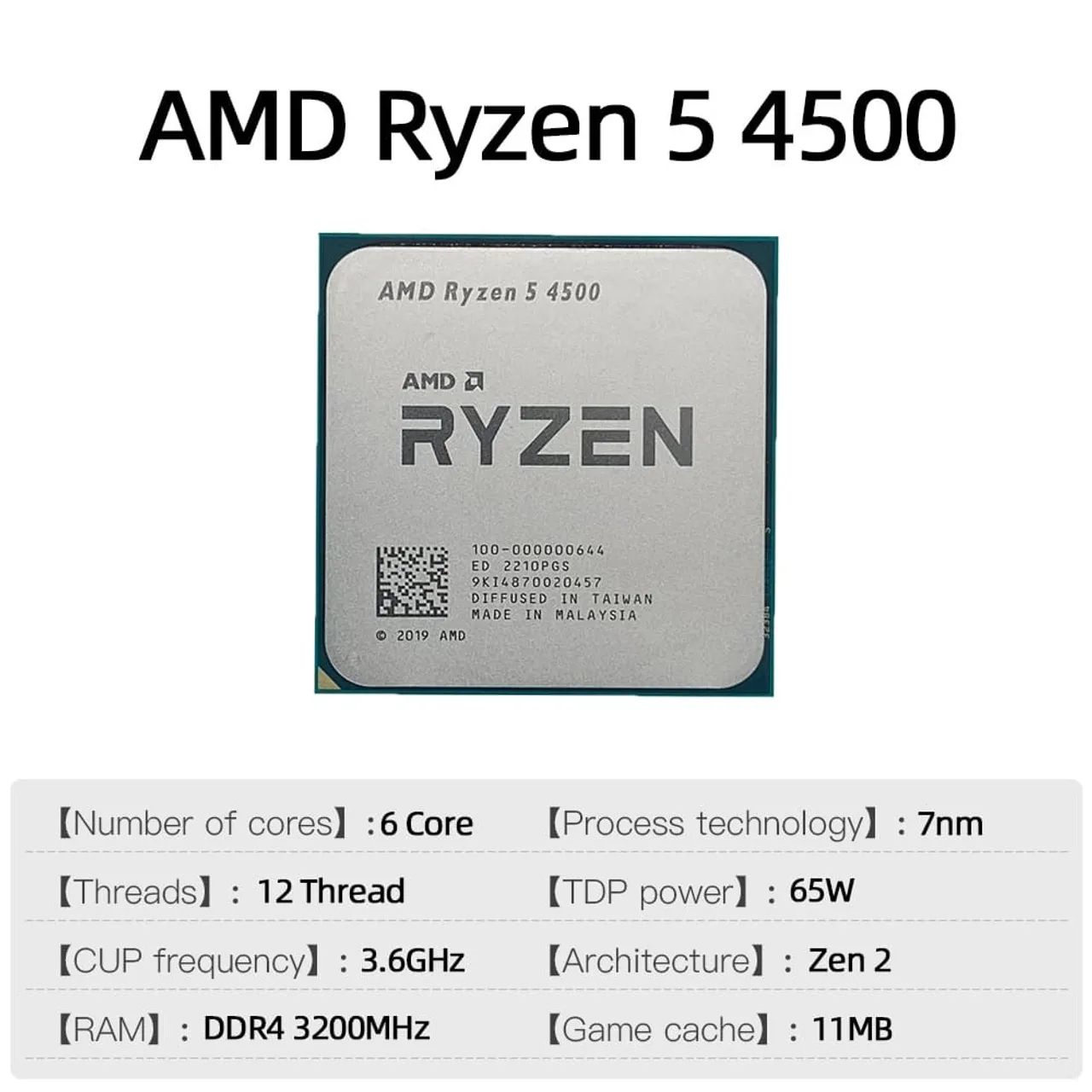 CPU AMD RYZEN 5 4500 - Foto 3