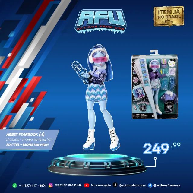 Mattel Monster High Fear Book - Abbey Bominable