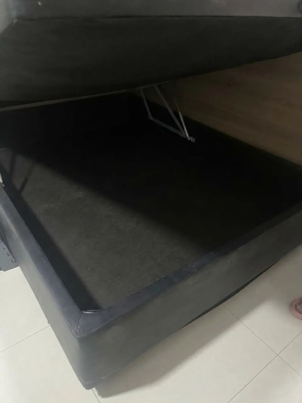 Cama box com depósito baú + colchão de molas ensacada  - Foto 3