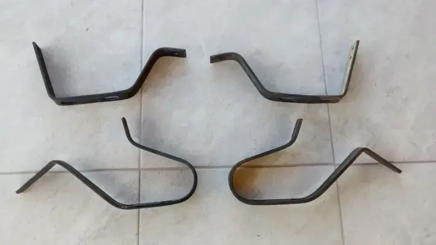 Antigo Jogo De Suporte Dos Para-choques Do Dkw Belcar Rio 65 (Usado) - Foto 2