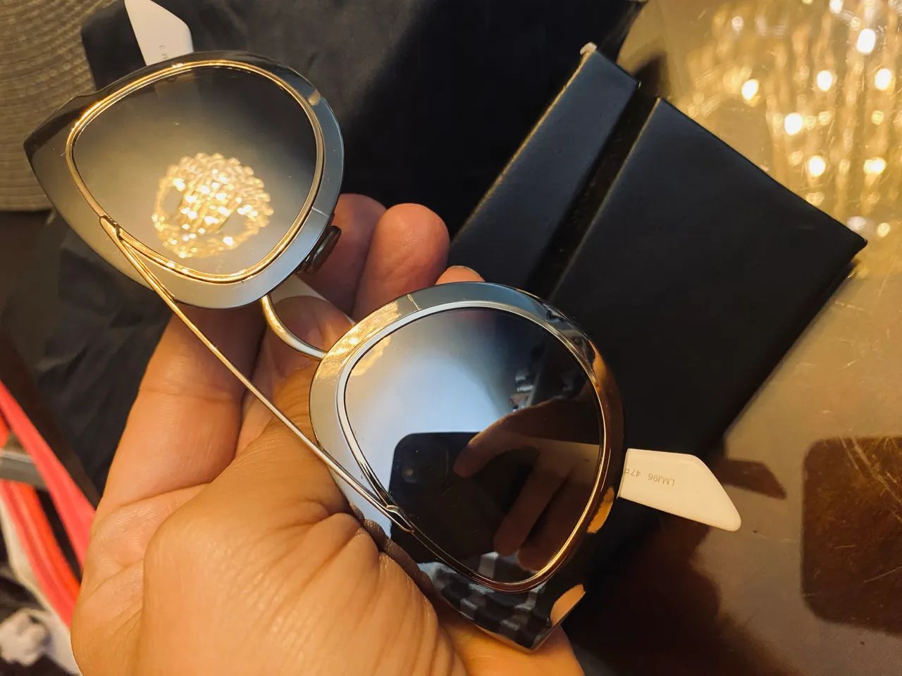 Óculos Dior Gradient Mirrored Chromic LMJ96 . Armação bicolor , lentes espelhadas .  - Foto 3