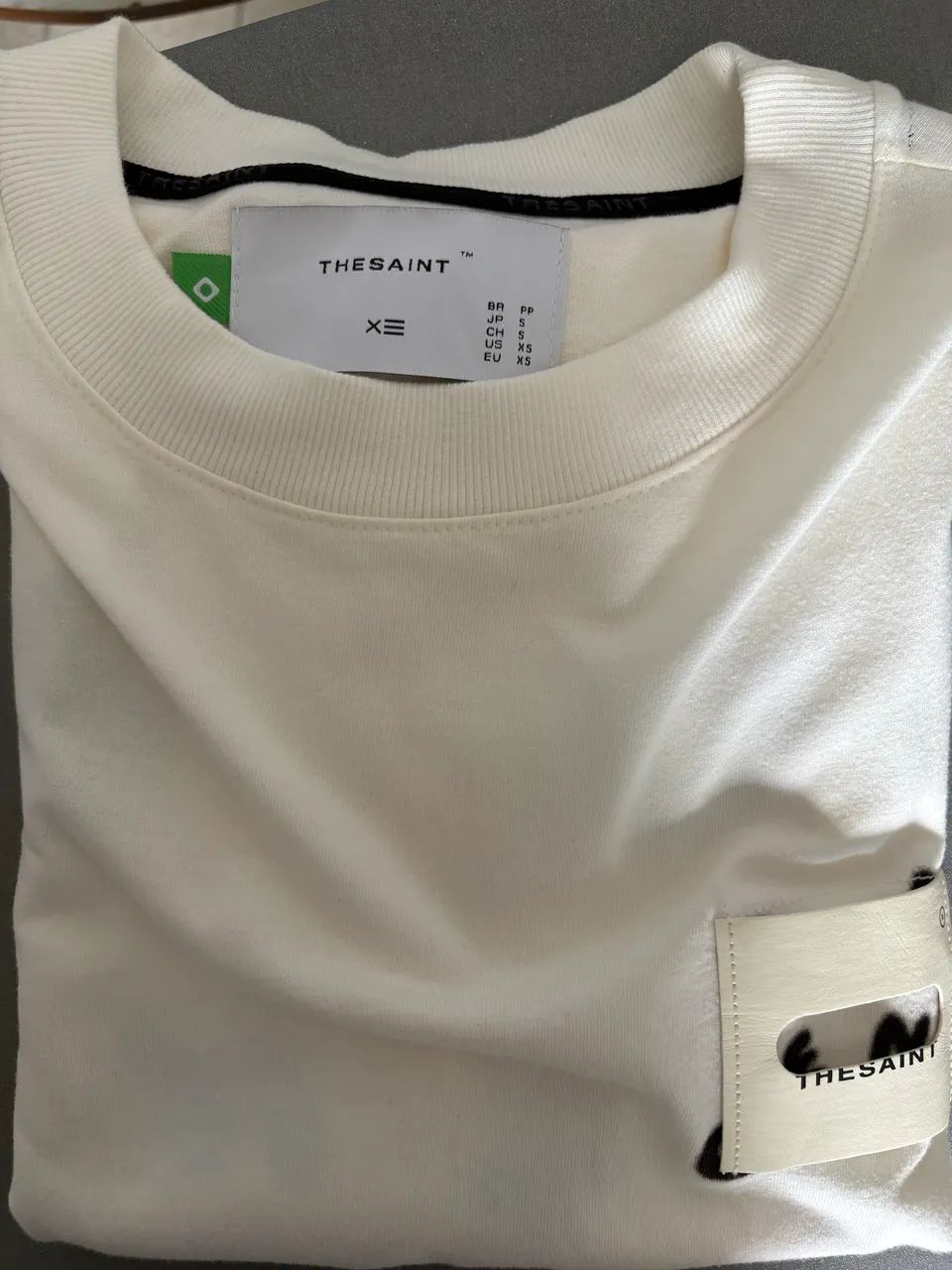 Camiseta Oversized lette - off white - The Saint - PP - Foto 4