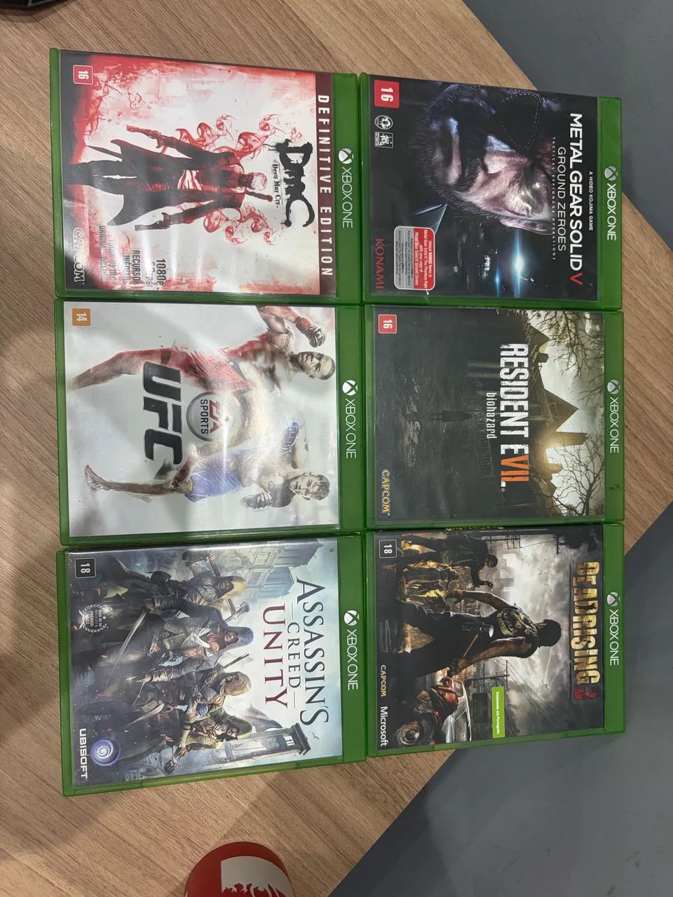 UFC, Resident Evil Biohazard, Assassins Creed Unity, Devil May Cry e etc