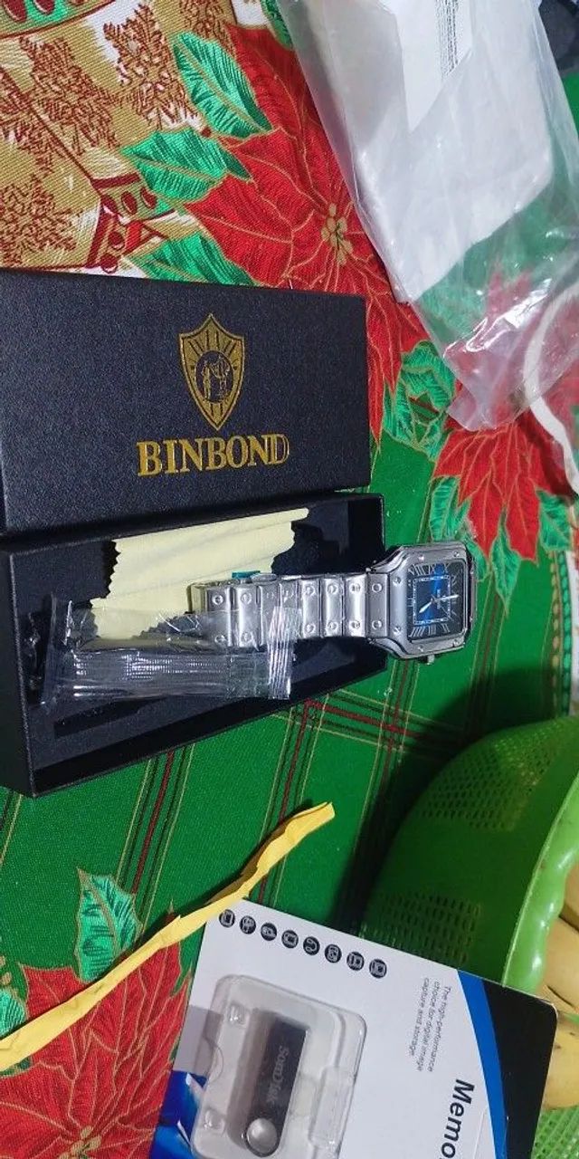Relógio binbond original em aço  - Foto 3