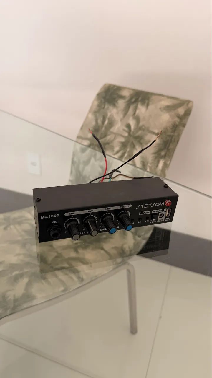 CAIXA DE SOM 360 GRAUS PROPAGANDA VOLANTE + HACK COM VENTOSA + MIXER STETSOM MA-1300 - Foto 5