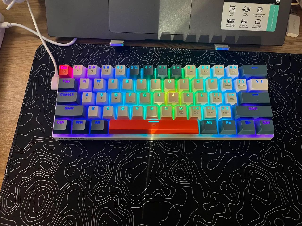 Teclado machenike k500 b61 - switch red - Foto 2