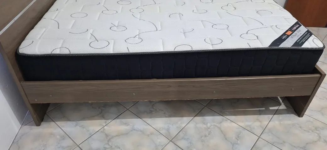 Cama de Casal com Colchão Ortobom - Bom Estado - Foto 2