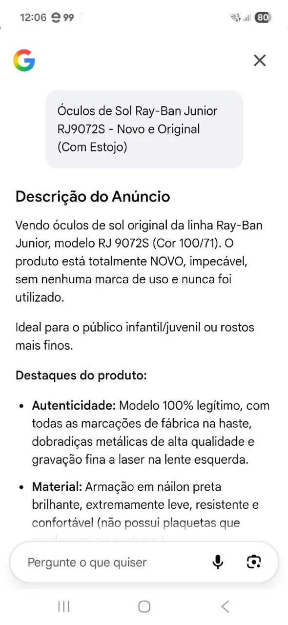 Óculos escuro Ray ban  - Foto 5